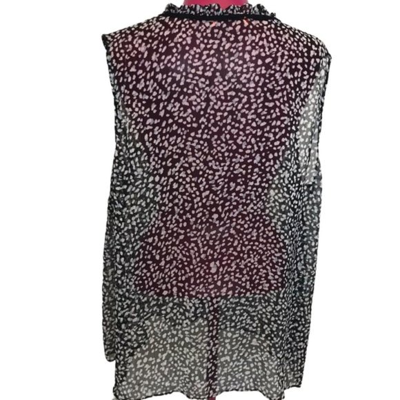 Lightweight Sheer Cami w/ Lace Neckline Plus sz 3X - Picture 4 of 4